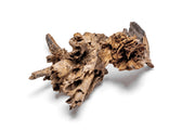 Natural driftwood piece called Madra Wood by UNSHARDSCAPE, showing textured, weathered wood with organic shapes and natural tones.