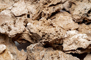 UNSHARDSCAPE Patagonia Stone, a natural stone with unique textures and earthy tones, displayed on a clean white background.