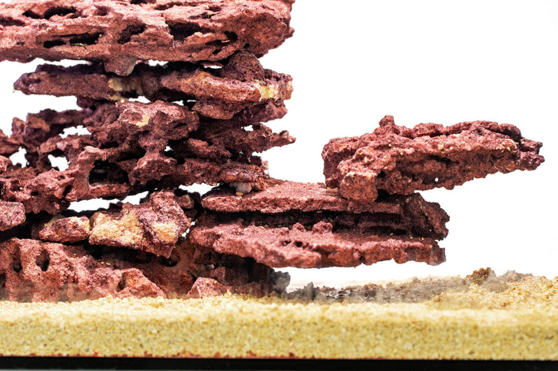 Marco Rocks Perfect Mix Coralline hardscape substrate, 20lb bag, showing crushed coral and rock mix for reef aquariums.