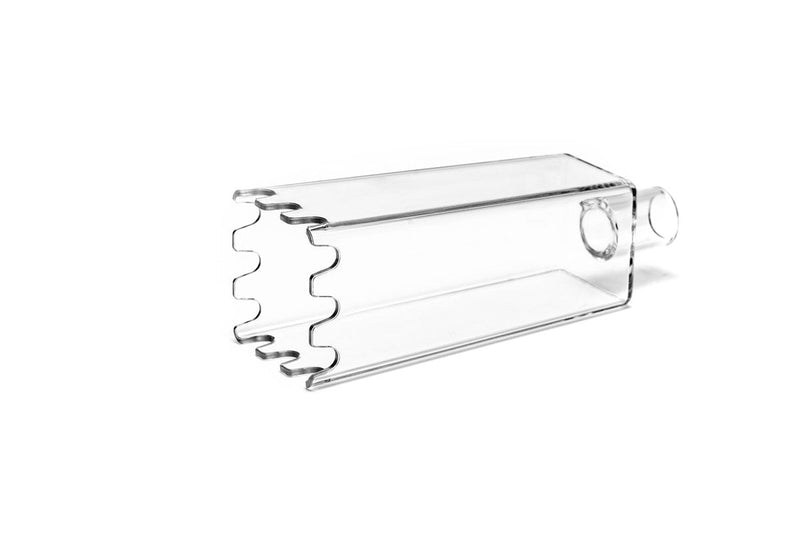 Qanvee Substrate Vacuum Attachment for aquarium cleaning, black plastic accessory designed for efficient substrate removal.