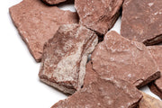 Red River Slate stone by UNSHARDSCAPE, showing a textured, natural red slate surface with rich color variations.
