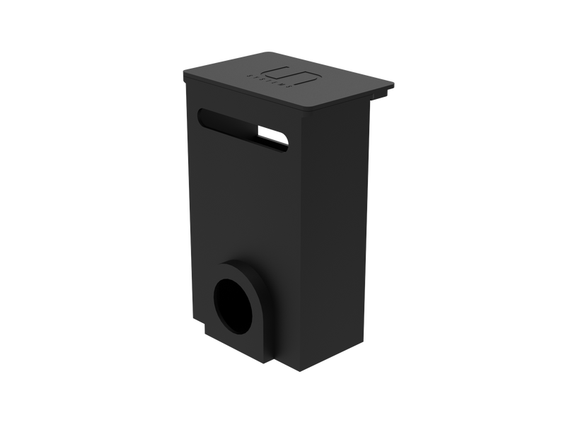 UNS3D Red Sea Roller Mat Adapter accessory for aquarium roller mats, shown in black with connection components.