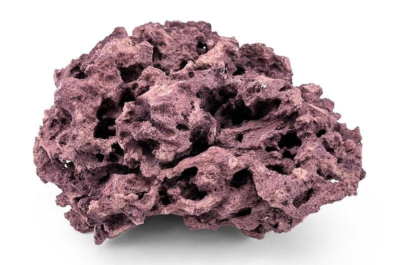 Coralline Reef Saver Rock by Marco Rocks, 20lb hardscape rock with vibrant coralline algae for reef aquariums.