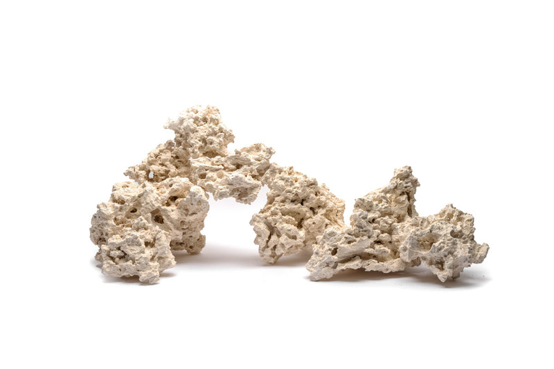 Natural Reef Saver Rock by Marco Rocks, 40LB hardscape coral reef rock for aquarium decoration and marine environments.