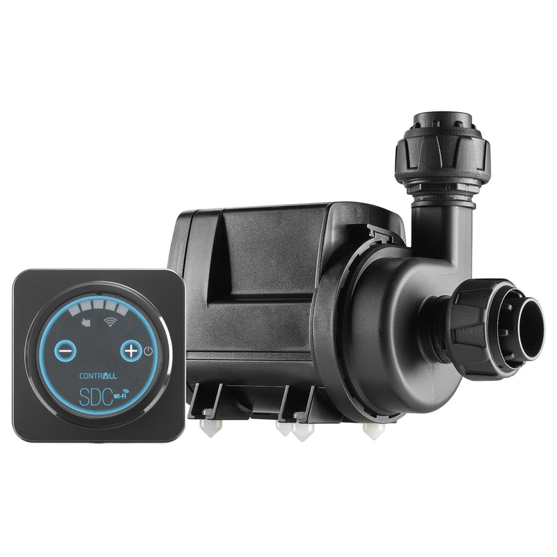 Sicce Syncra SDC return pump for aquarium systems, showing the compact, high-performance water circulation device by Sicce.