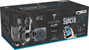Sicce Syncra SDC return pump for aquarium filtration, shown in a close-up image of the pump's design and connection ports.