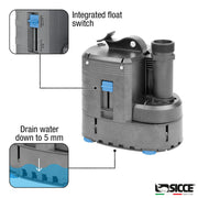 Sicce Ultra 9000 submersible pump accessory with compact design, used for aquarium or pond water circulation.