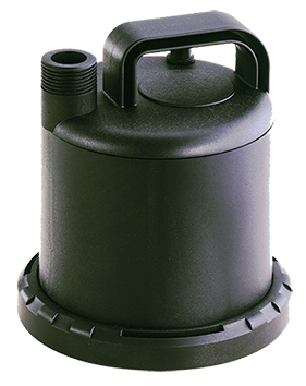 Sicce ULTRAZERO Utility Drainage Pump for accessories, compact black pump with hose connection for water drainage.