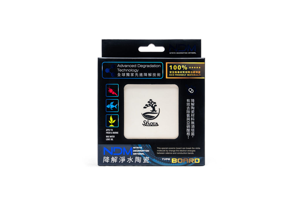 SL AQUA SL-Aqua NDM water conditioner in a compact bottle with a pump dispenser, suitable for aquarium water treatment.