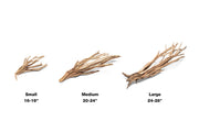 Rustic star-shaped driftwood piece from UNSHARDSCAPE, showcasing natural wood texture and star form for coastal décor or crafts.