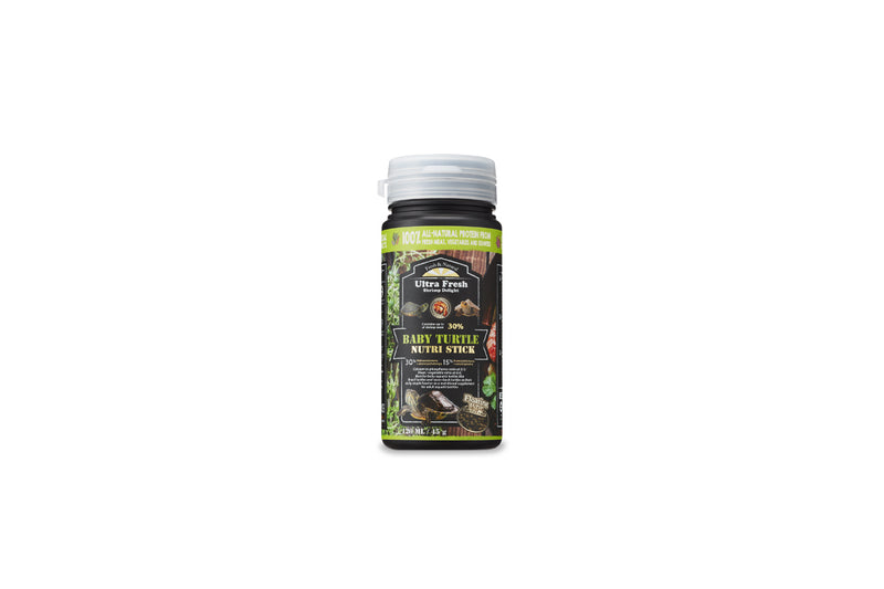 Ultra Fresh Baby Turtle Nutri Stick food product with a colorful packaging, designed for healthy snacks for young children.