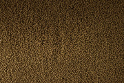 Ultra Fresh Goldfish Premium Pellet fish food in a clear container, showing golden pellets designed for goldfish nutrition.