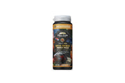 Ultra Fresh Royal Cichlid Premium Pellet fish food in a clear container, designed for optimal nutrition and vibrant fish health.