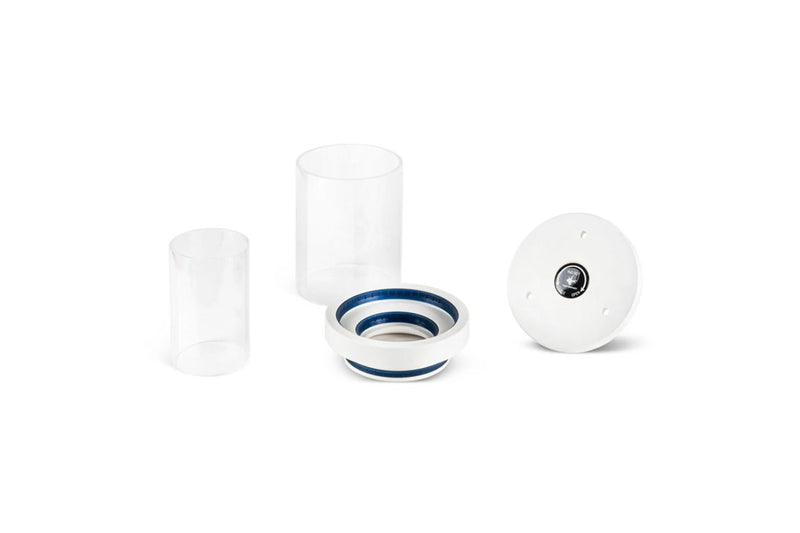 Aqua Specialty Ultra Reef Borei UKB-120 protein skimmer for reef aquariums, showing the compact filter unit with collection cup and pump