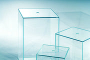Clear UNS 20TM Ultum Nature Systems 3.2-gallon prism rimless aquarium tank with sleek, modern rimless design.