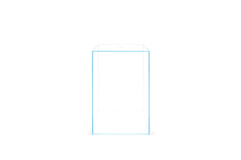 Ultum Nature Systems UNS 20TM 3.2-gallon prism rimless tank with clear glass and sleek design for freshwater or marine aquariums.