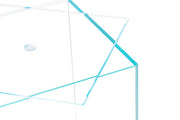 Glass lid for UNS Prism Tank by Ultum Nature Systems, rimless design fitting 5-9 gallon aquarium.