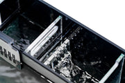 Ultum Nature Systems UNS 40A 16.9-gallon dual AIO rimless aquarium with sleek, modern design and clear glass panels.