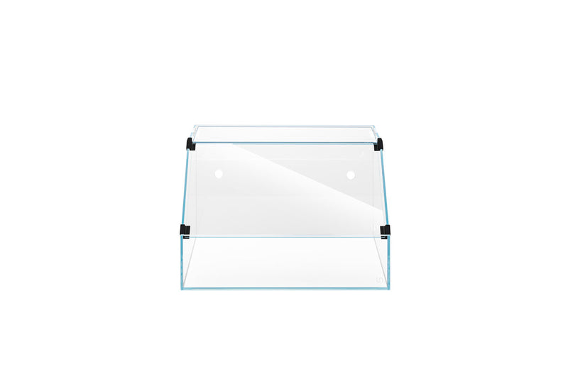 Rimless UNS 45E Paludarium Enclosure Kit by Ultum Nature Systems, clear glass tank with open top and sleek design.