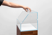 Rimless UNS 45E Paludarium Enclosure Kit by Ultum Nature Systems with clear glass panels and black frame, suitable for aquatic and terrestrial setups.