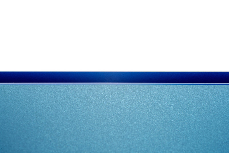 Blue rimless 4.6-gallon aquarium by Ultum Nature Systems, part of the UNS 5N limited edition collection.