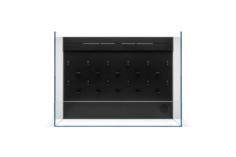 Rimless UNS 60E Foresta Integrated Paludarium V2 by Ultum Nature Systems showcasing lush plant and aquatic habitat in a sleek tank