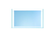 UNS 60U 20.5-gallon blue rimless aquarium by Ultum Nature Systems, showcasing a sleek, modern design with clear glass sides.