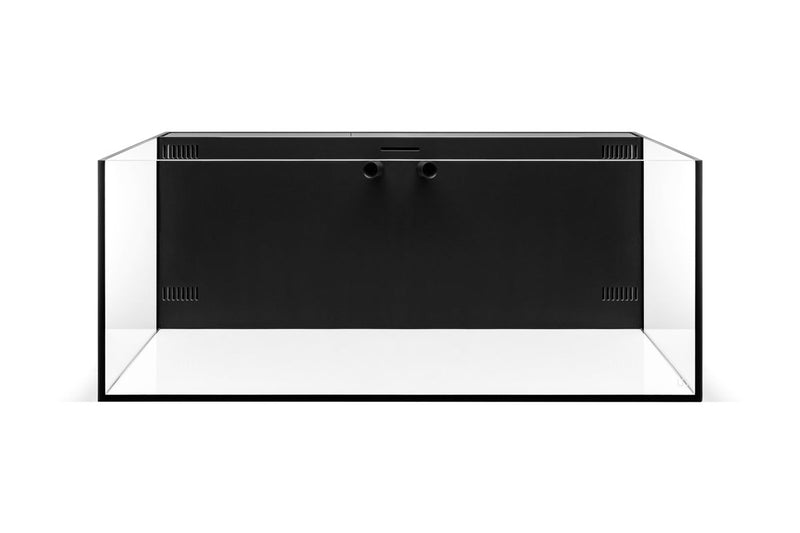 Clear UNS 75SA Ultum Nature Systems 26.7-gallon dual AIO rimless aquarium with sleek, modern design and integrated filtration system.