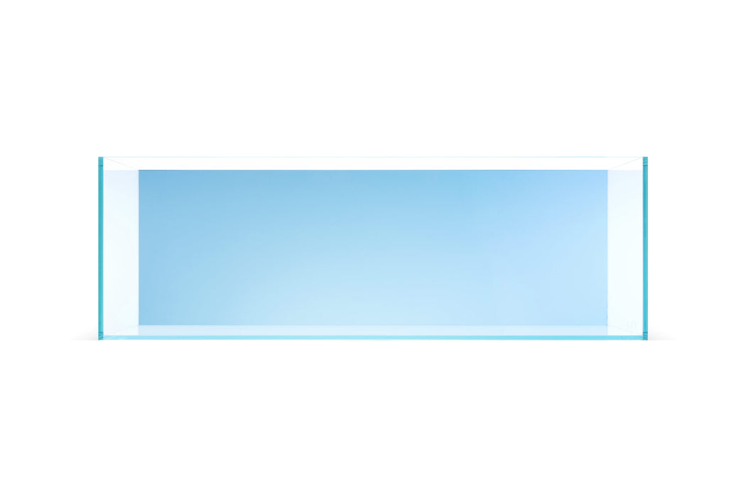 Ultum Nature Systems UNS 90L 21.3-gallon limited edition rimless aquarium showing clear glass and sleek rimless design.