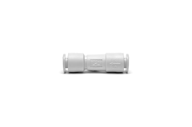 UNSCO2 CO2 advanced check valve, metallic with inlet and outlet ports, used in gas flow regulation systems