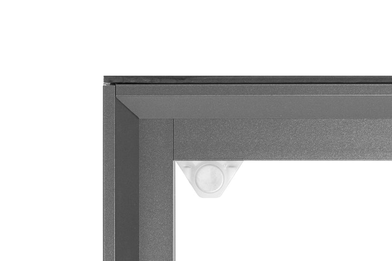 Grey UNS Aluminum Aquarium Stand by Ultum Nature Systems, sturdy and sleek design for supporting fish tanks.