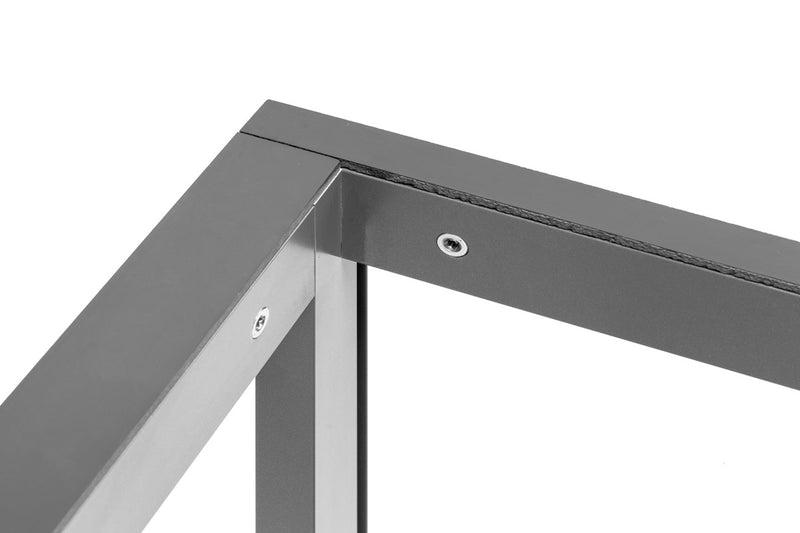 Gray UNS Aluminum Aquarium Stand by Ultum Nature Systems, sturdy and sleek stand designed to support fish tanks.