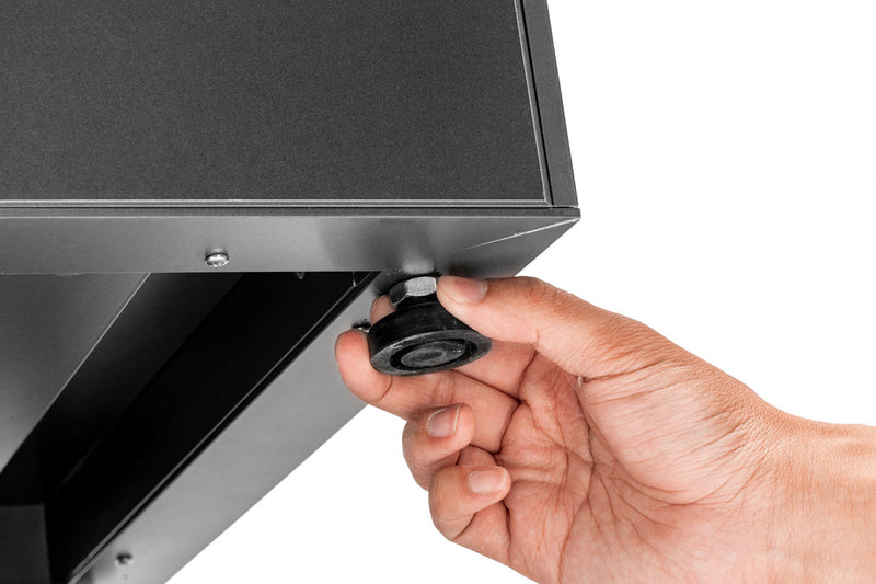 Grey UNS Aluminum Aquarium Stand by Ultum Nature Systems, sturdy and modern support for aquatic tanks.