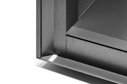 Grey UNS Aluminum Aquarium Stand by Ultum Nature Systems, sturdy and sleek for supporting a fish tank.