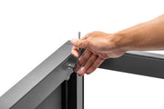 Gray UNS Aluminum Aquarium Stand by Ultum Nature Systems, sturdy and sleek design for supporting fish tanks.