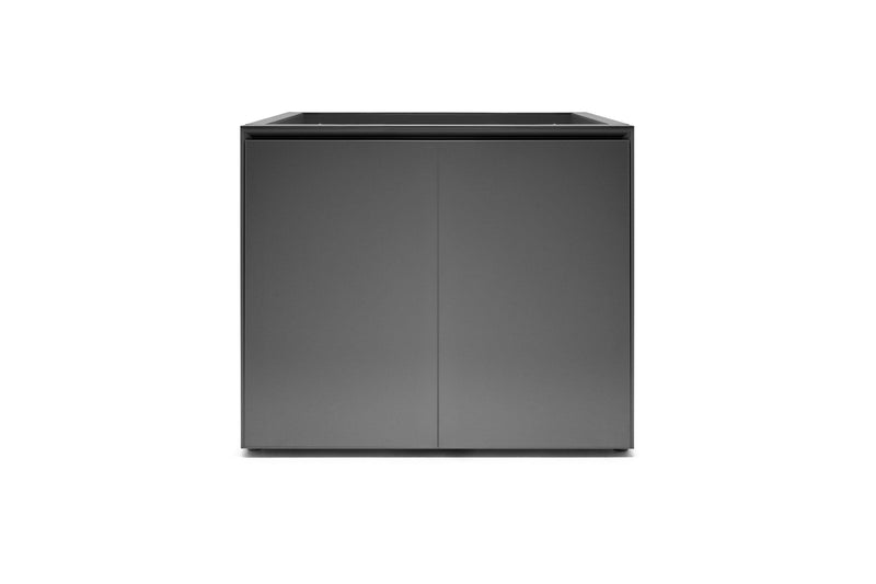 Grey UNS Aluminum Aquarium Stand by Ultum Nature Systems, sturdy metal stand designed to support aquarium tanks.