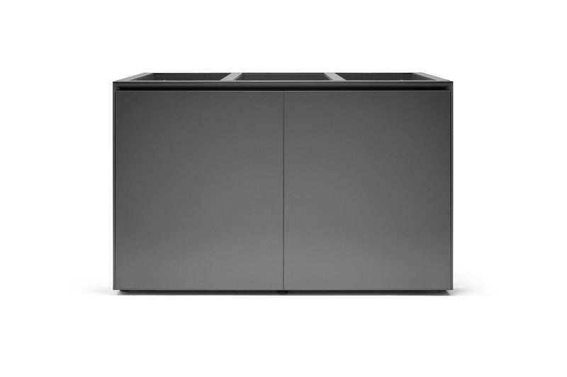 Grey UNS Aluminum Aquarium Stand by Ultum Nature Systems, sturdy and modern design for supporting fish tanks.