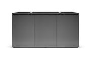 Grey UNS Aluminum Aquarium Stand by Ultum Nature Systems, sturdy and sleek support for fish tanks in a modern home or office setup.