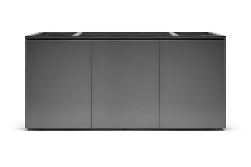 Grey UNS Aluminum Aquarium Stand by Ultum Nature Systems, sturdy and sleek with a modern design for supporting fish tanks.
