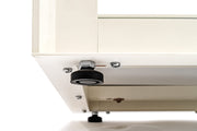 White UNS Aluminum Aquarium Stand by Ultum Nature Systems, sturdy and sleek for supporting fish tanks.