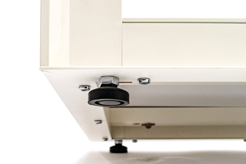 White UNS Aluminum Aquarium Stand by Ultum Nature Systems, sturdy and sleek for supporting fish tanks.