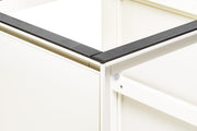 White UNS Aluminum Aquarium Stand by Ultum Nature Systems, sturdy and sleek support for aquatic tanks.