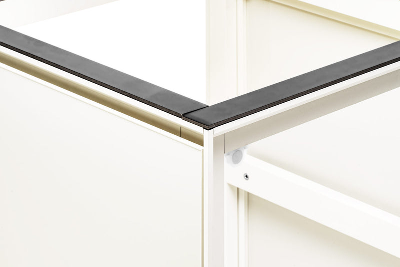White UNS Aluminum Aquarium Stand by Ultum Nature Systems, sturdy and sleek support for aquatic tanks.