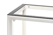 White UNS Aluminum Aquarium Stand by Ultum Nature Systems with a sturdy, sleek design for supporting fish tanks.