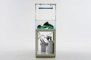 White UNS Aluminum Aquarium Stand by Ultum Nature Systems, sturdy and sleek support for fish tanks.