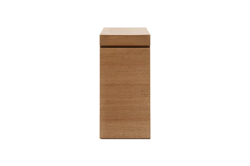 Ultum Nature Systems UNS Aquarium Stand in oak wood finish, sturdy and stylish support for fish tanks, with visible wood grain details.