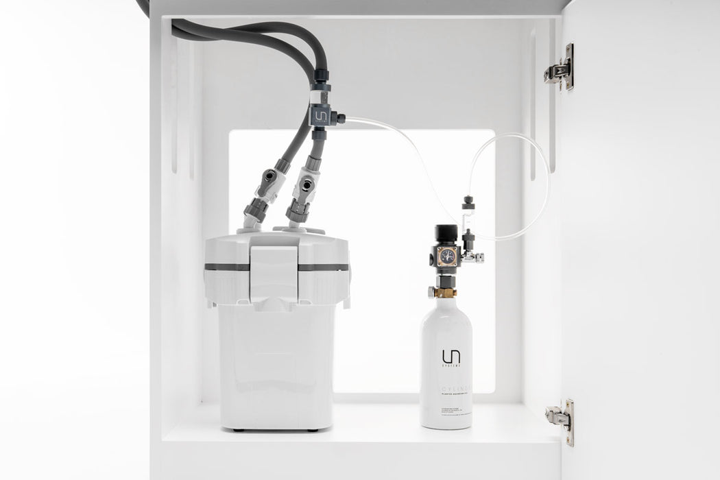 UNS Aquarium Stand - Piano White