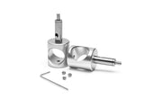 Ultum Nature Systems UNS Bar Pro Suspension Fitting Kit accessories with metal components and mounting brackets on a plain background.