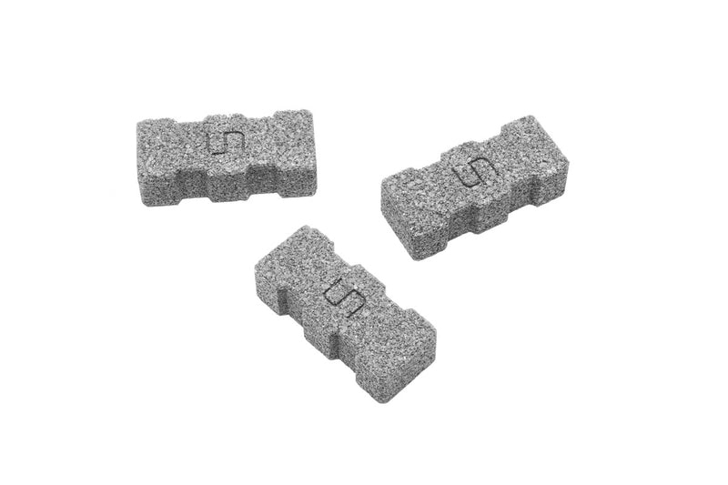 Set of three UNS Bio Block filters by UNSFILTER, designed for aquarium filtration systems.