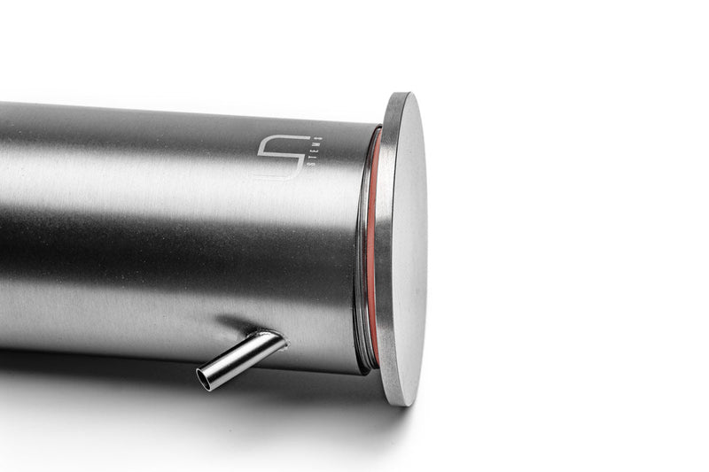 Stainless steel UNS Blitz 6oz filter for brewing coffee, featuring a durable, reusable design with fine mesh for clean filtration.